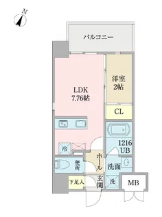 福岡県福岡市南区大楠1【マンション】の間取り