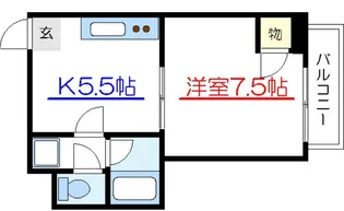 北斗スターマンション亀戸【7階】の間取り