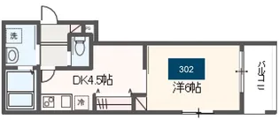 MELDIA一之江【3階】の間取り