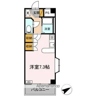 1Rの間取り画像