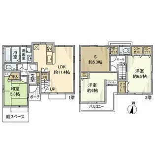 東京都東村山市恩多町1【一戸建】の間取り