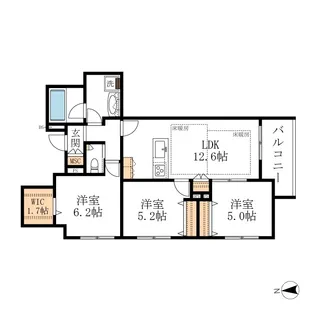 HEBEL MAISON 徳川園【3階】の間取り