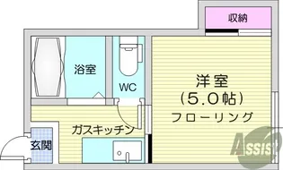 成田ハイツ【2階】の間取り