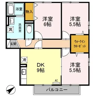 メゾンドブランシェ【2階】の間取り