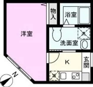 埼玉県蕨市塚越1【アパート】の間取り