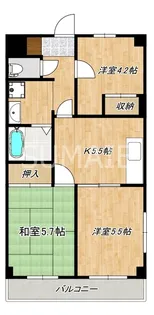 ホワイトパレス大宮【2階】の間取り