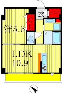 ダイヤモンドクレスト柏【4階】の間取り