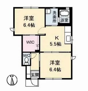 ブランシェJ【1階】の間取り