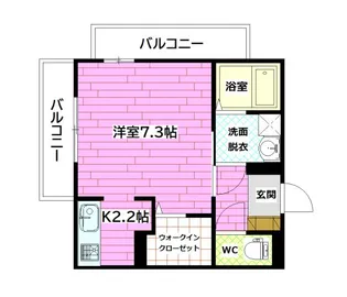 ベローナ【1階】の間取り