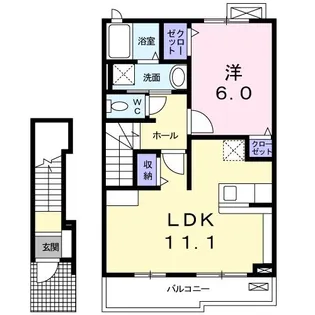 メゾン・オーブ II【2階】の間取り