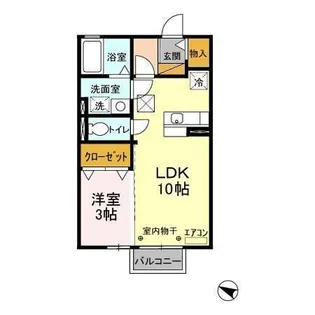 アネックスMITO III【1階】の間取り