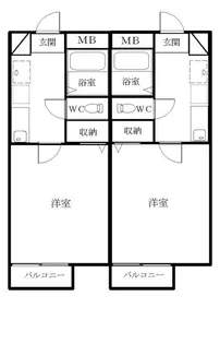 ピープルGTIII【2階】の間取り