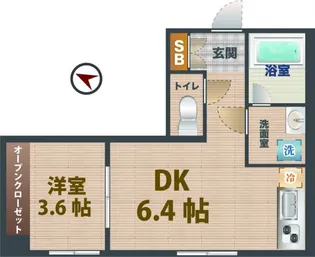 東京都杉並区天沼1【アパート】の間取り