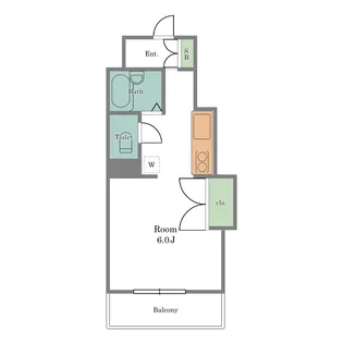 1Kの間取り画像
