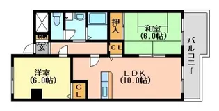大阪府大阪市平野区背戸口5【マンション】の間取り