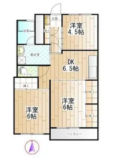 アメニティ甲府【3階】の間取り