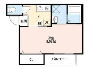 CRASTINE五香西【3階】の間取り
