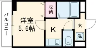 ル・カリエンテ【7階】の間取り