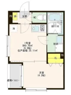 HT高畑【3階】の間取り