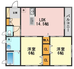 東京都江戸川区東小岩4【マンション】の間取り