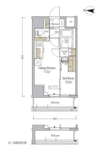 東京都江東区新大橋2【マンション】の間取り