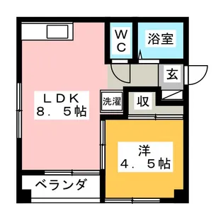 第二木戸ビル【2階】の間取り