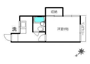富士ハイツ【2階】の間取り