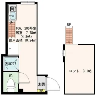 stage中野III【2階】の間取り