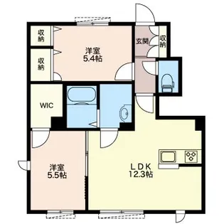 アリア【1階】の間取り