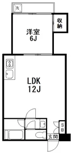 麻布十番ハイツ【2階】の間取り