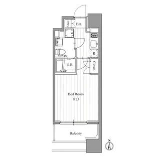 プライマル森下【14階】の間取り
