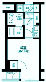 メイクスデザイン白金台【1階】の間取り