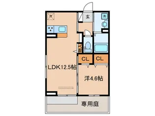 ソレイユ【1階】の間取り