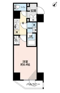 東京都目黒区中目黒4【マンション】の間取り