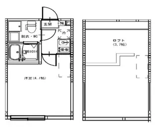 ハーモニーテラス成増【2階】の間取り