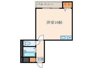 フレームコート43【1階】の間取り
