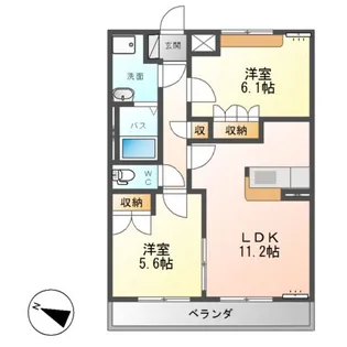 茨城県牛久市柏田町【アパート】の間取り