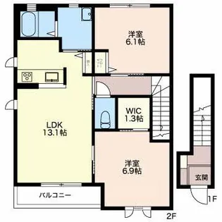 サミット E【2階】の間取り