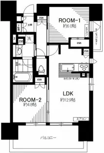 シティハウス蕨ステーションコート【14階】の間取り
