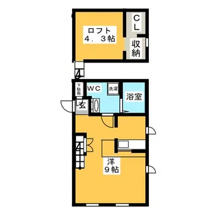 PRIMA鎌倉台La paix【1階】の間取り