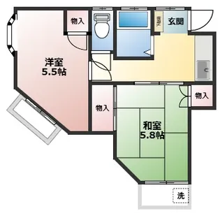 ヴァンベール・ワカバ【2階】の間取り