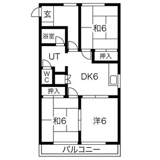 コーポソアラ北【1階】の間取り