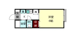 ジョイフル東生駒A棟【1階】の間取り