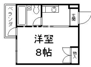 メゾンフレンド【4階】の間取り