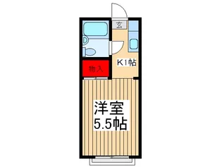 コーポ金子【1階】の間取り