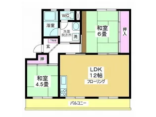 新宿団地 5号棟【3階】の間取り
