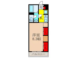 リブリ・ボヌール城南【1階】の間取り