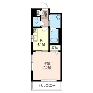 ヴァンヴェール元住吉【2階】の間取り