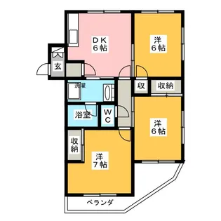 コンフォール梶ヶ谷【4階】の間取り