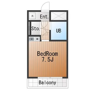 コスモリード駒沢大学【1階】の間取り